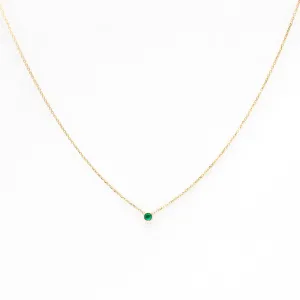 Barely-There Emerald Necklace