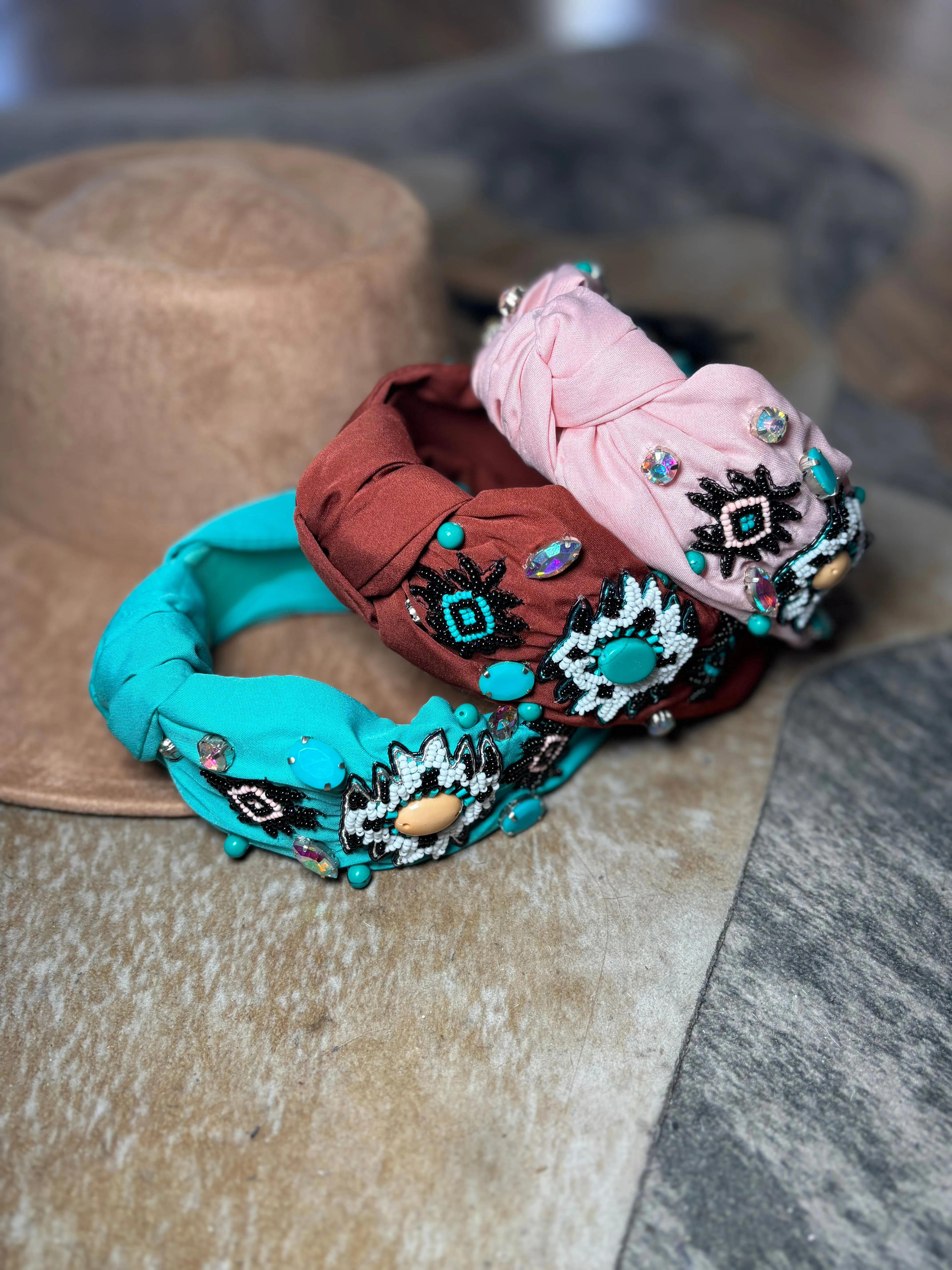 Beaded Western Aztec Headbands