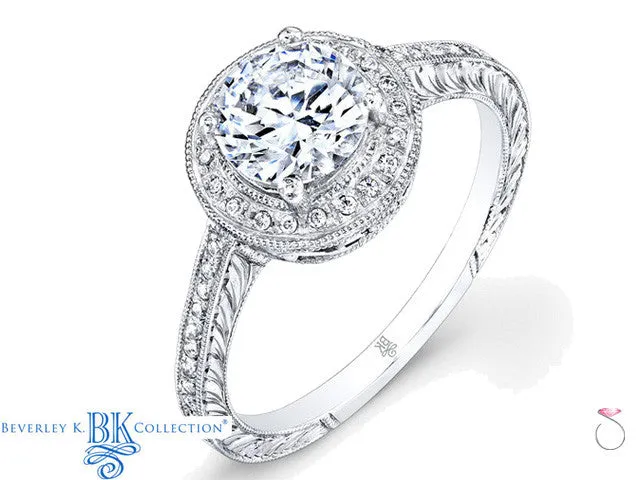 Beverley K Vintage Inspired Engagement Ring 0.15ct in 18K