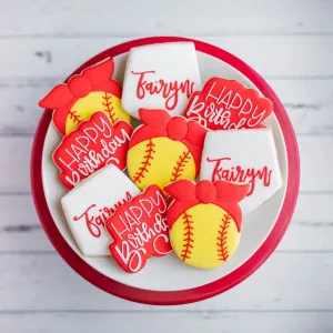 Birthday Cookies | Softball Sensation