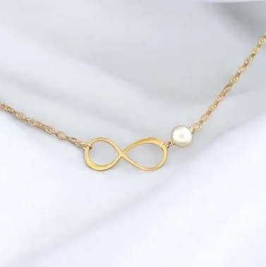 Birthstone Infinity Pendant Necklace