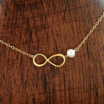 Birthstone Infinity Pendant Necklace