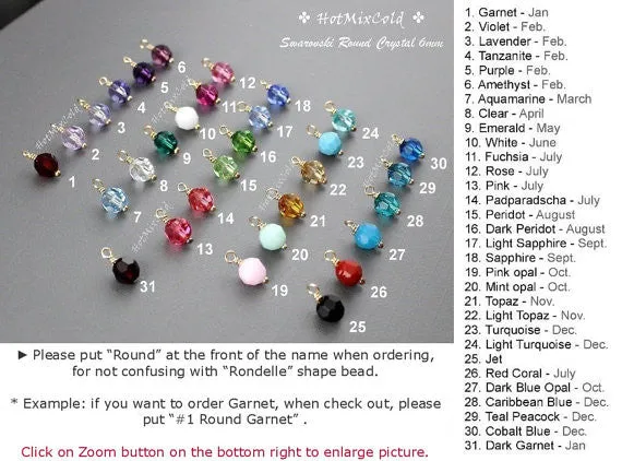 Birthstone Infinity Pendant Necklace