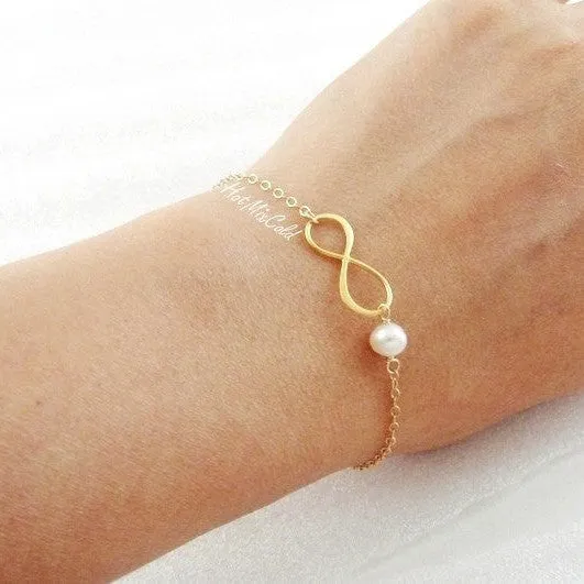 Birthstone Infinity Pendant Necklace