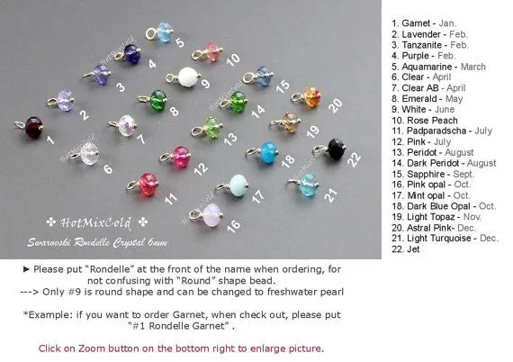 Birthstone Infinity Pendant Necklace