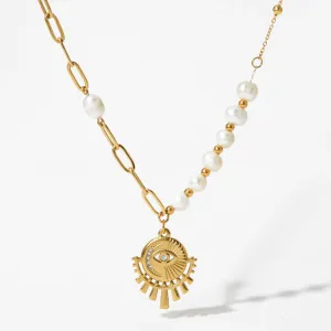 Boho & Mala Stainless Steel/ Gold Plated Necklace