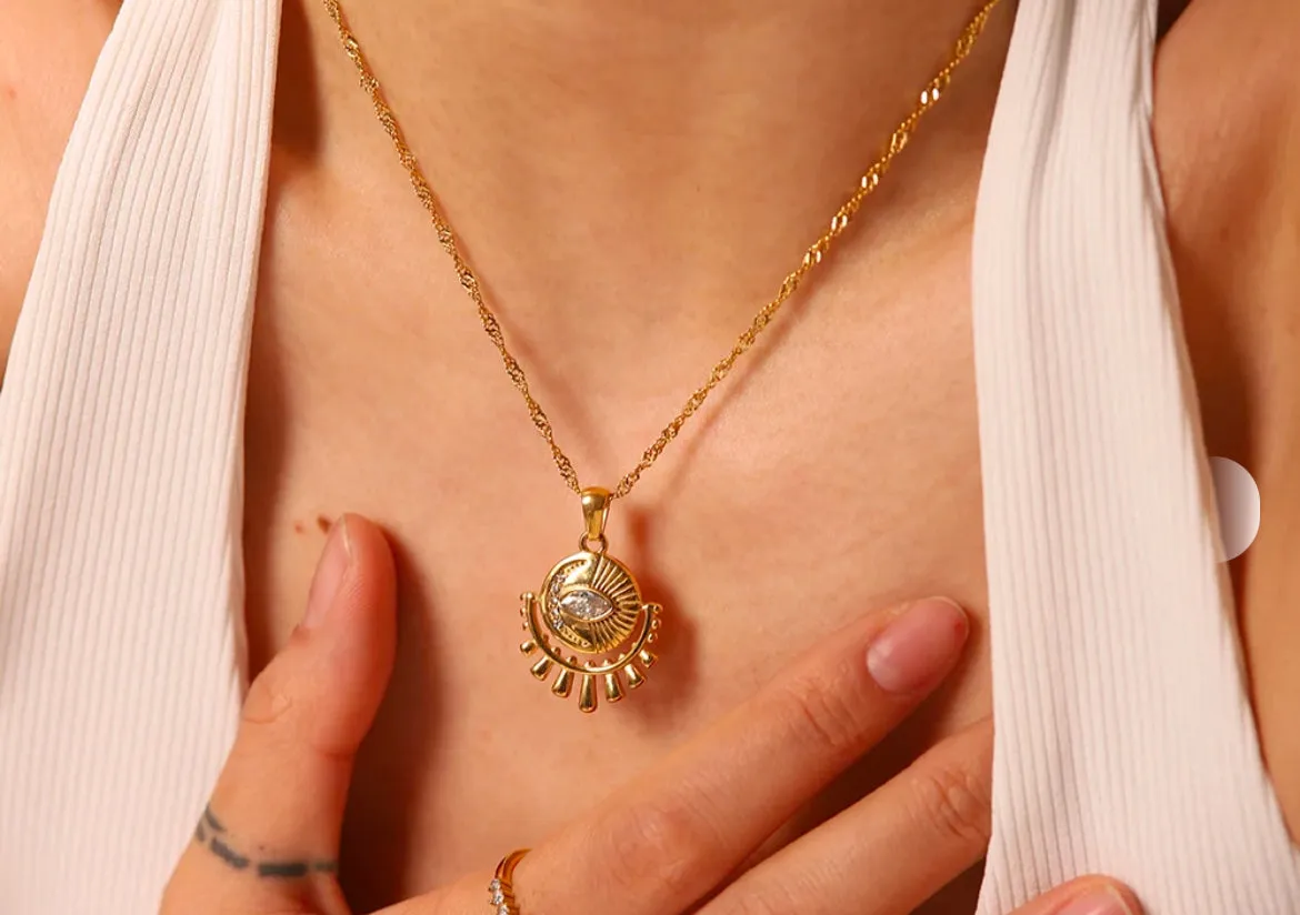 Boho & Mala Stainless Steel/ Gold Plated Necklace