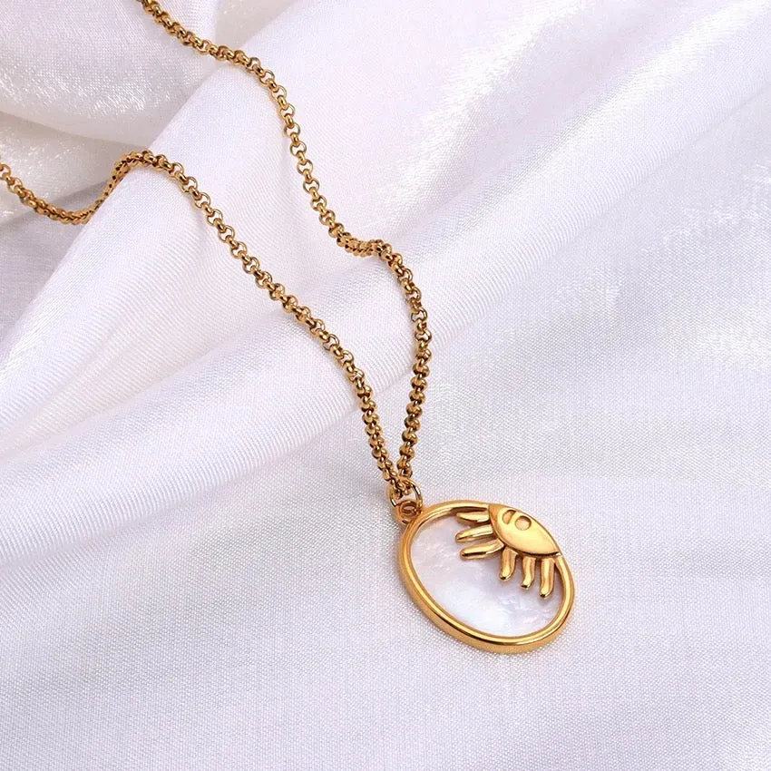 Boho & Mala Stainless Steel/ Gold Plated Necklace
