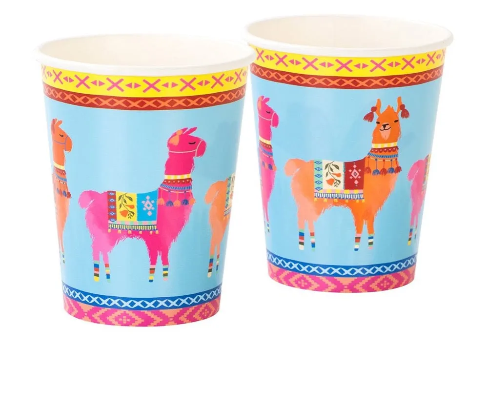 Boho Fiesta Llama Cups