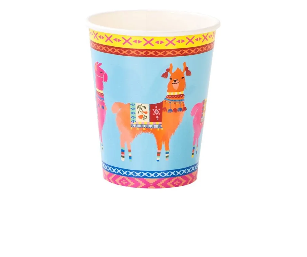 Boho Fiesta Llama Cups