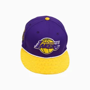 Breyer's Buck 50 Los Angeles Lakers Hat With Leather Visor