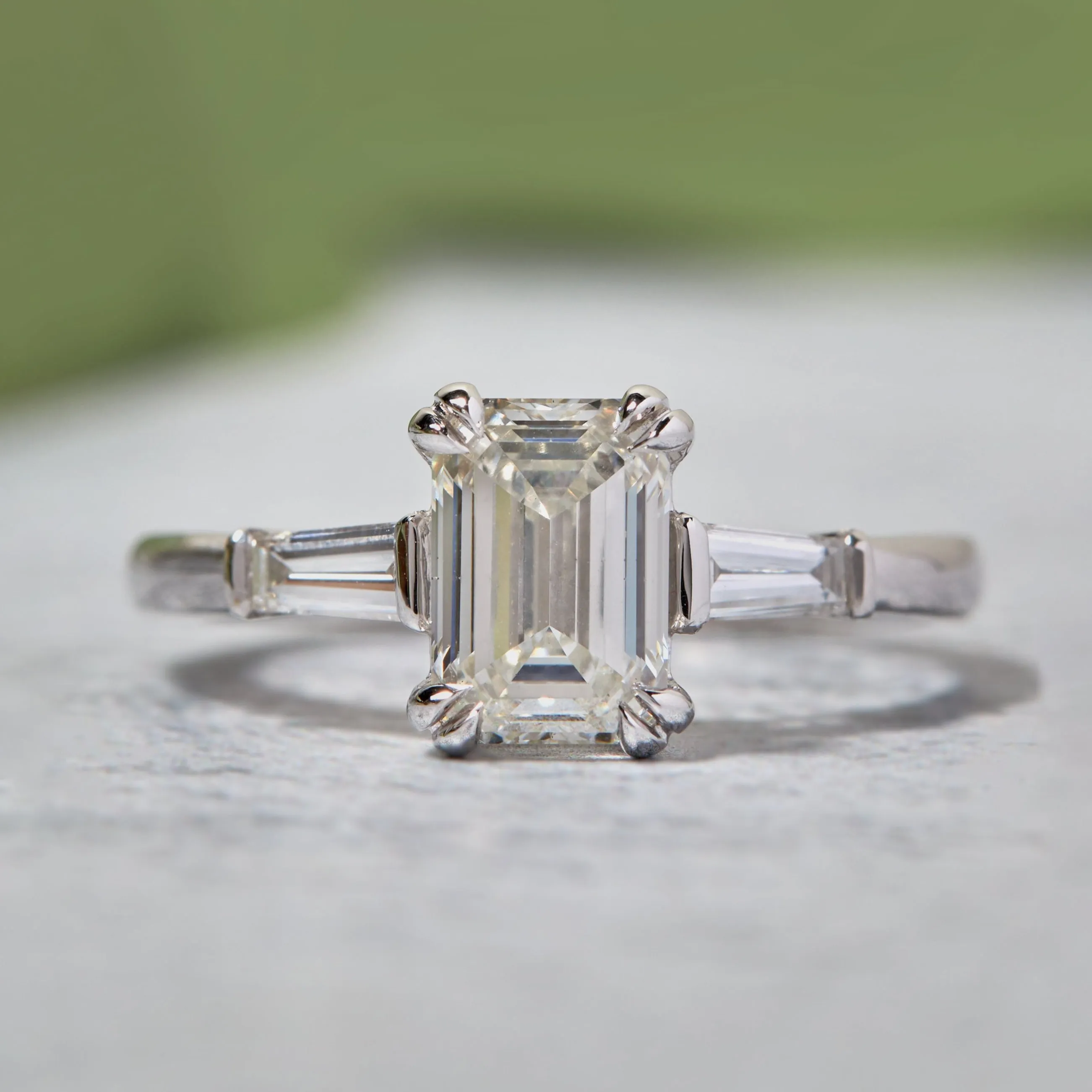 Brooklyn Emerald Cut Diamond Engagement Ring