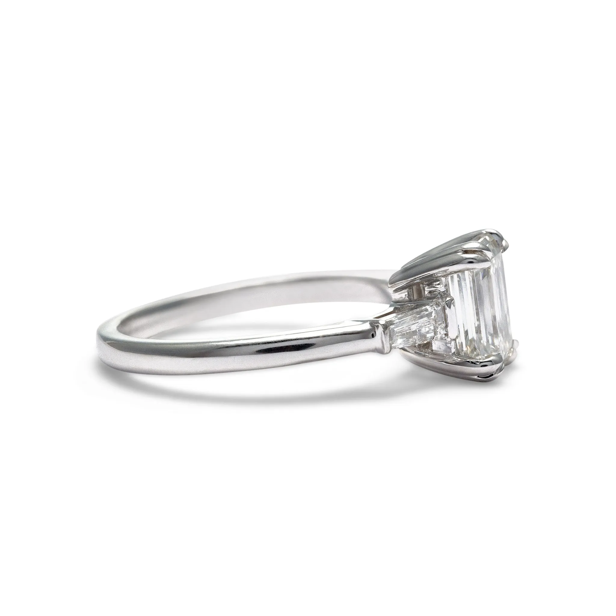 Brooklyn Emerald Cut Diamond Engagement Ring
