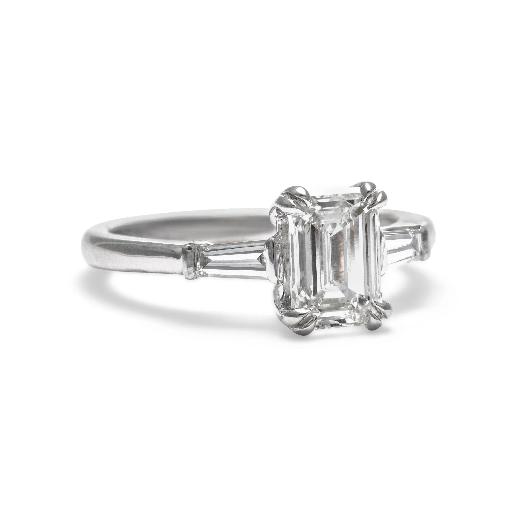 Brooklyn Emerald Cut Diamond Engagement Ring