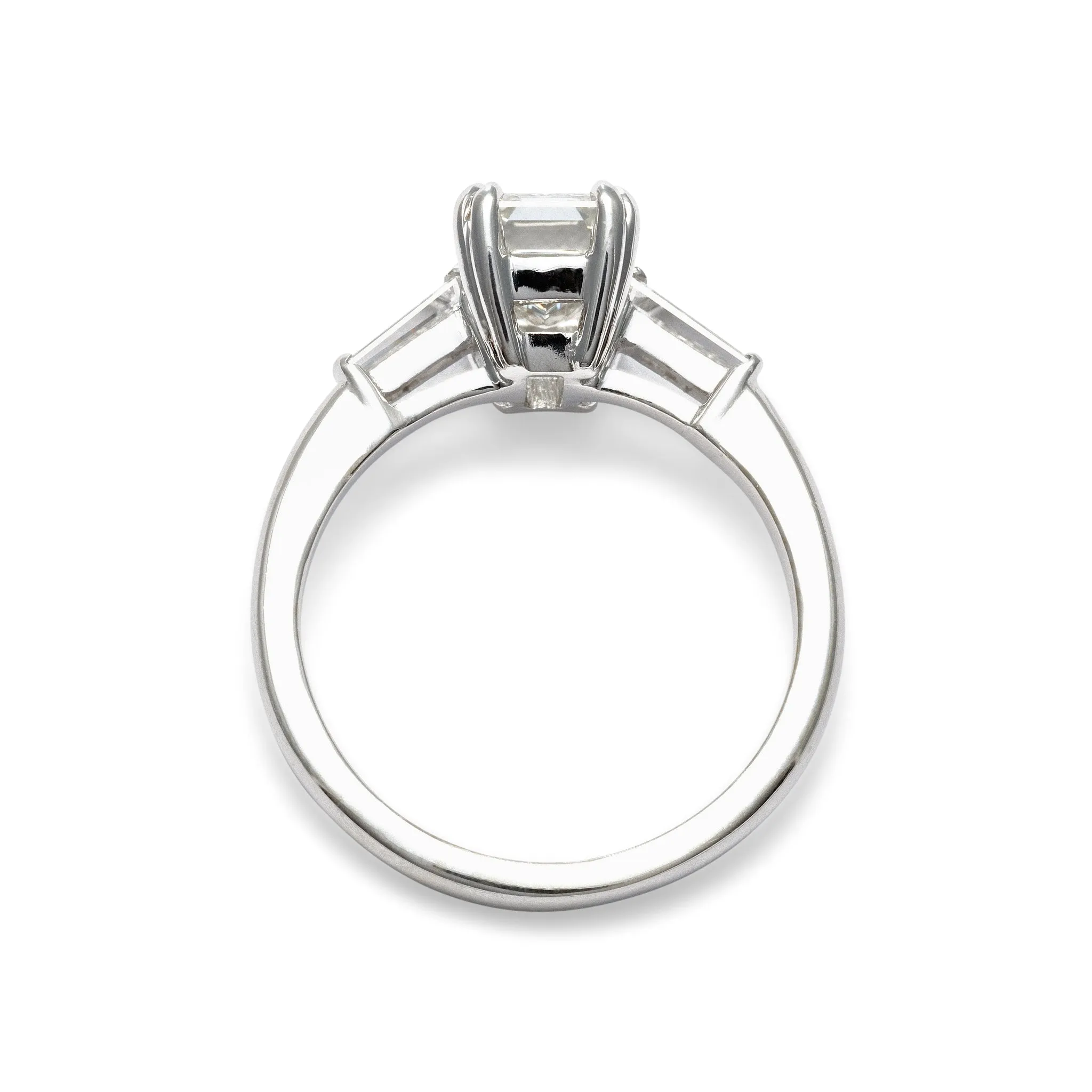 Brooklyn Emerald Cut Diamond Engagement Ring