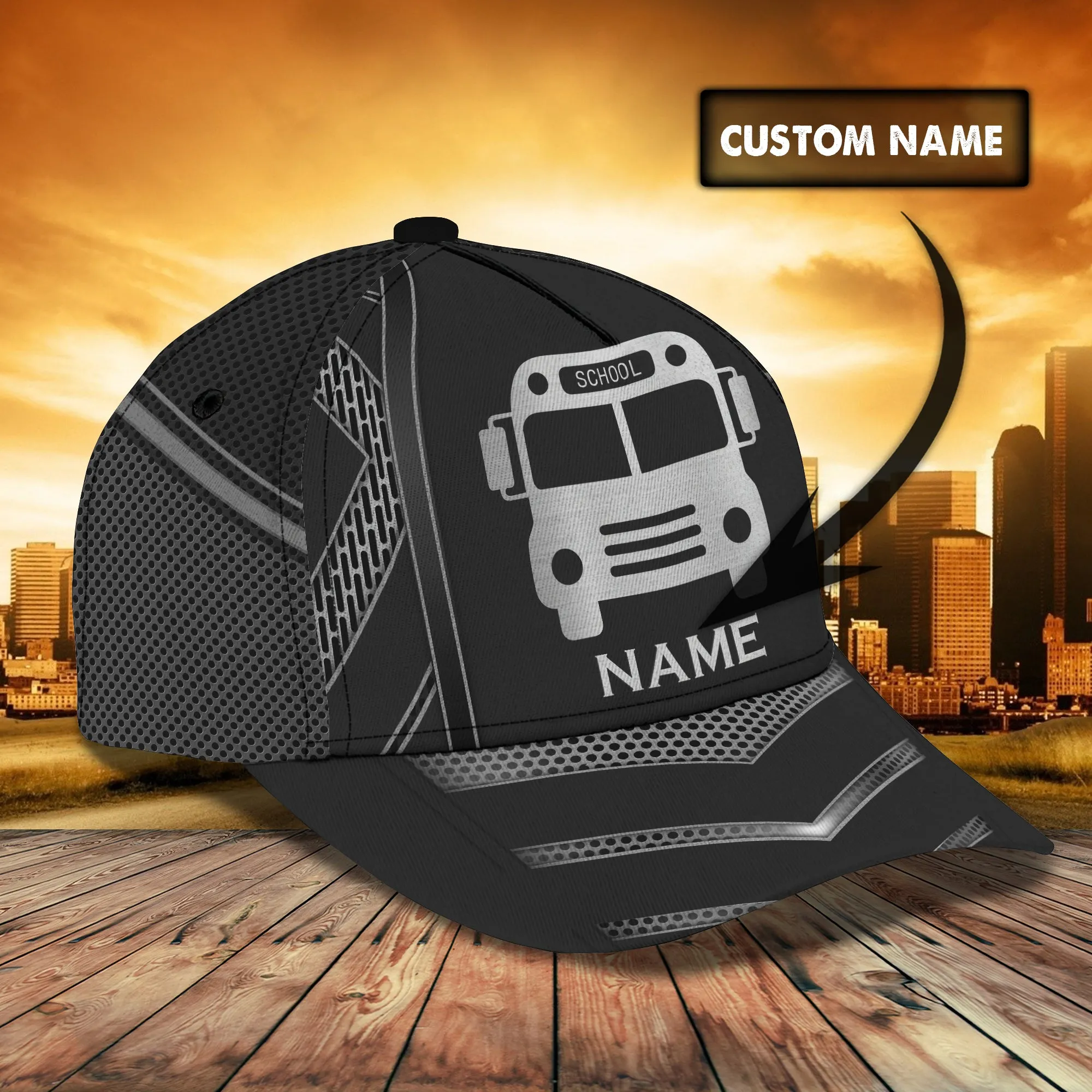Bus - Personalized Name Cap