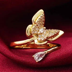 Butterfly Adjustable Ring