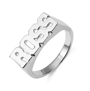Capital Block Name Ring