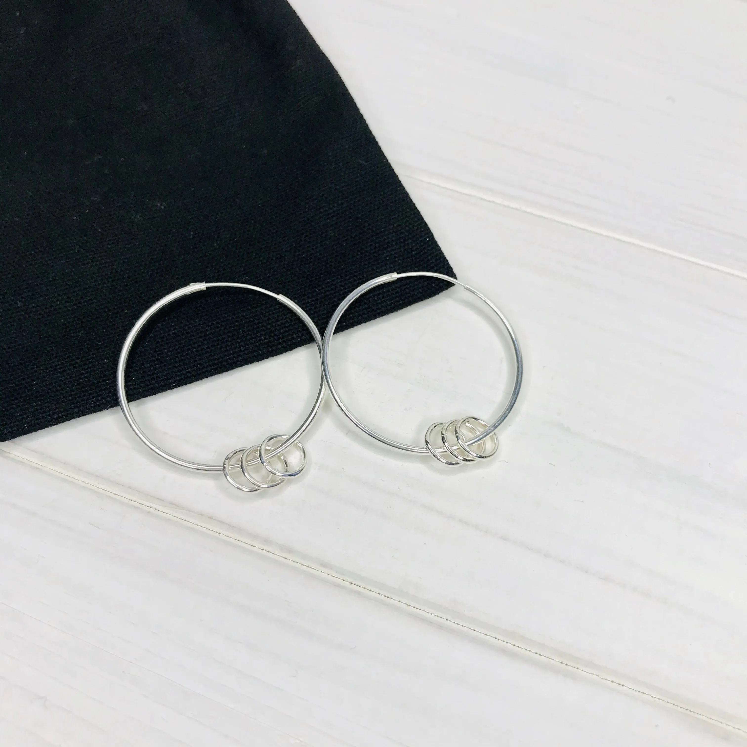 CAROLE | Silver Rings Earrings