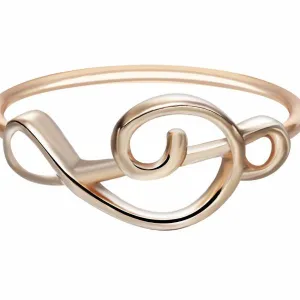 Chandler Treble Cleft Music Note Ring Feminino Feminine Minimalist For Women Hipster Metal Delicate Dainty Anel Alibaba-express