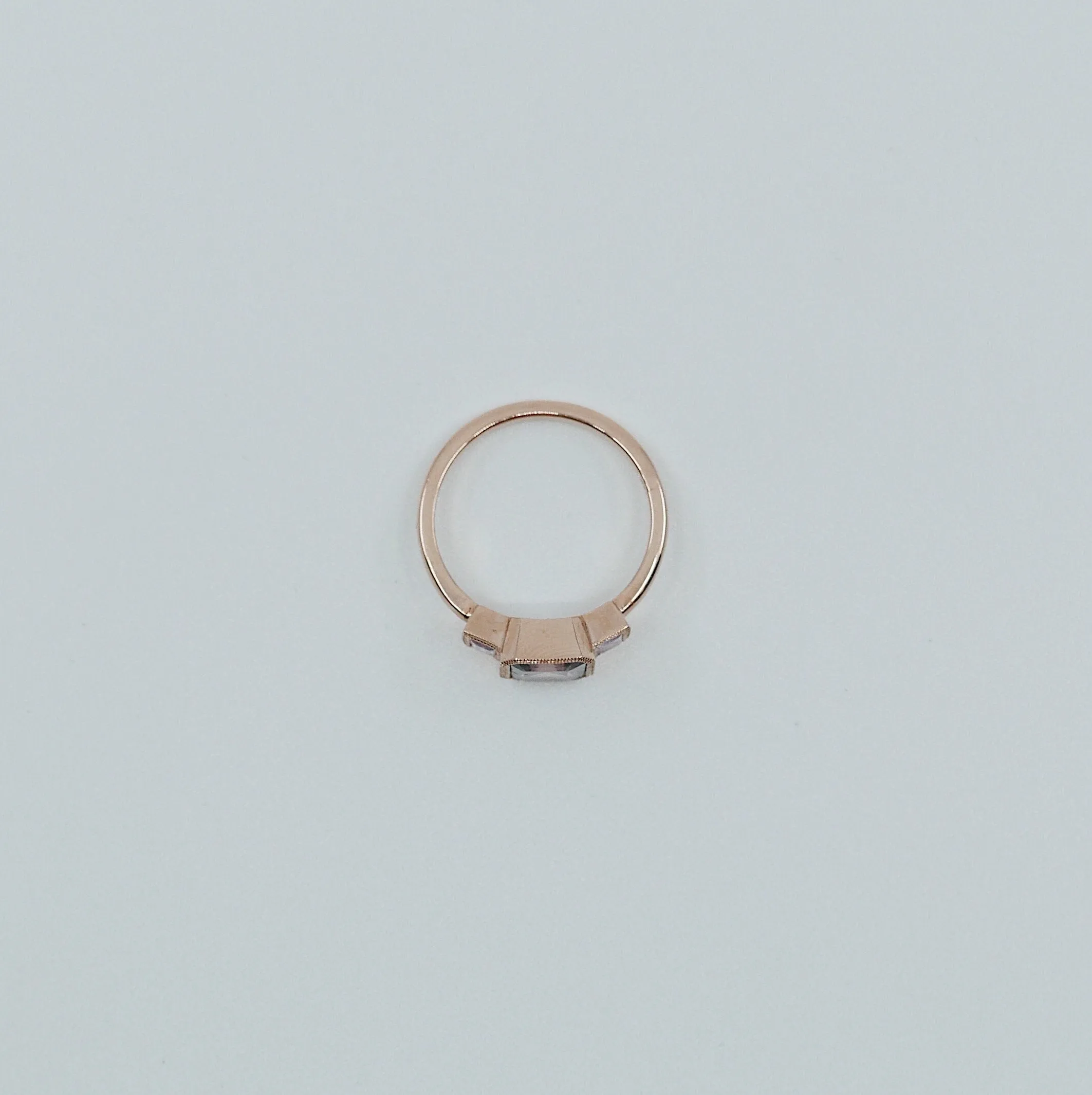Charlotte Three Stone Bi-Color Tourmaline Ring