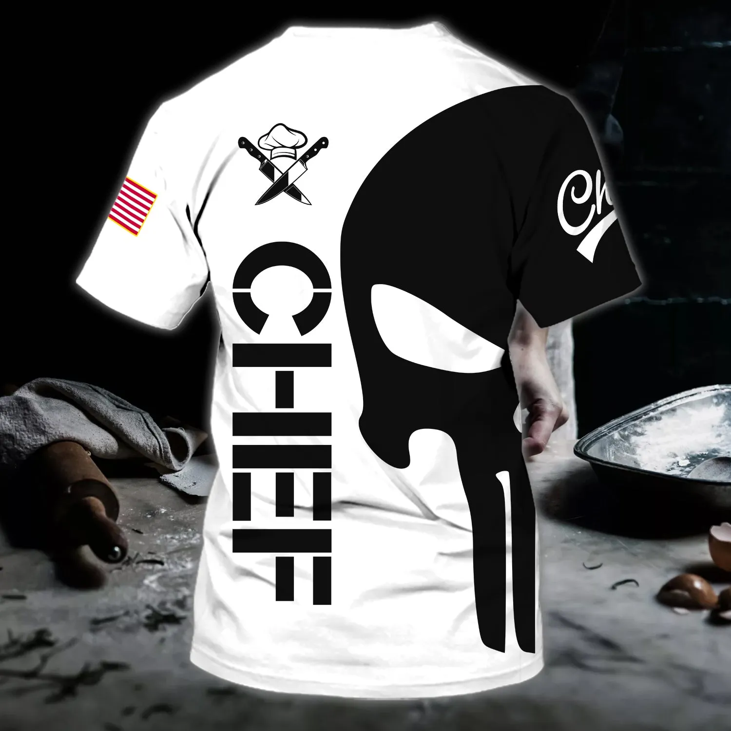 Chef - Personalized Name 3D Tshirt
