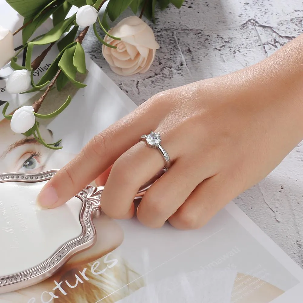Classic Wedding - Personalized Sterling Silver Ring