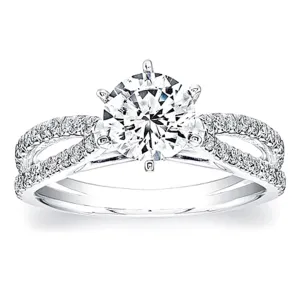Coast Diamond Split Shank Diamond Engagement Ring