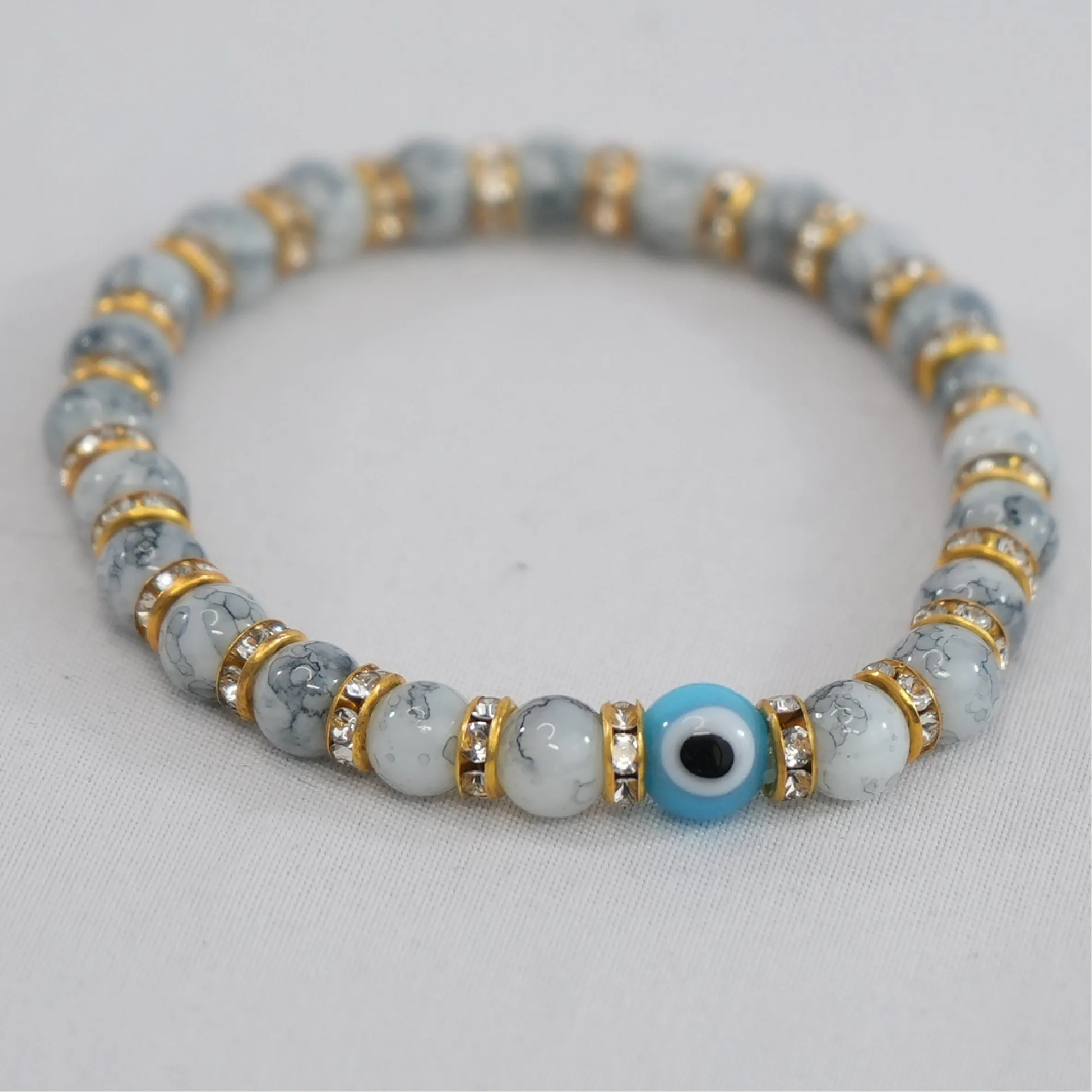 Coastal Charm Evil Eye Bracelet: Stylish Protection