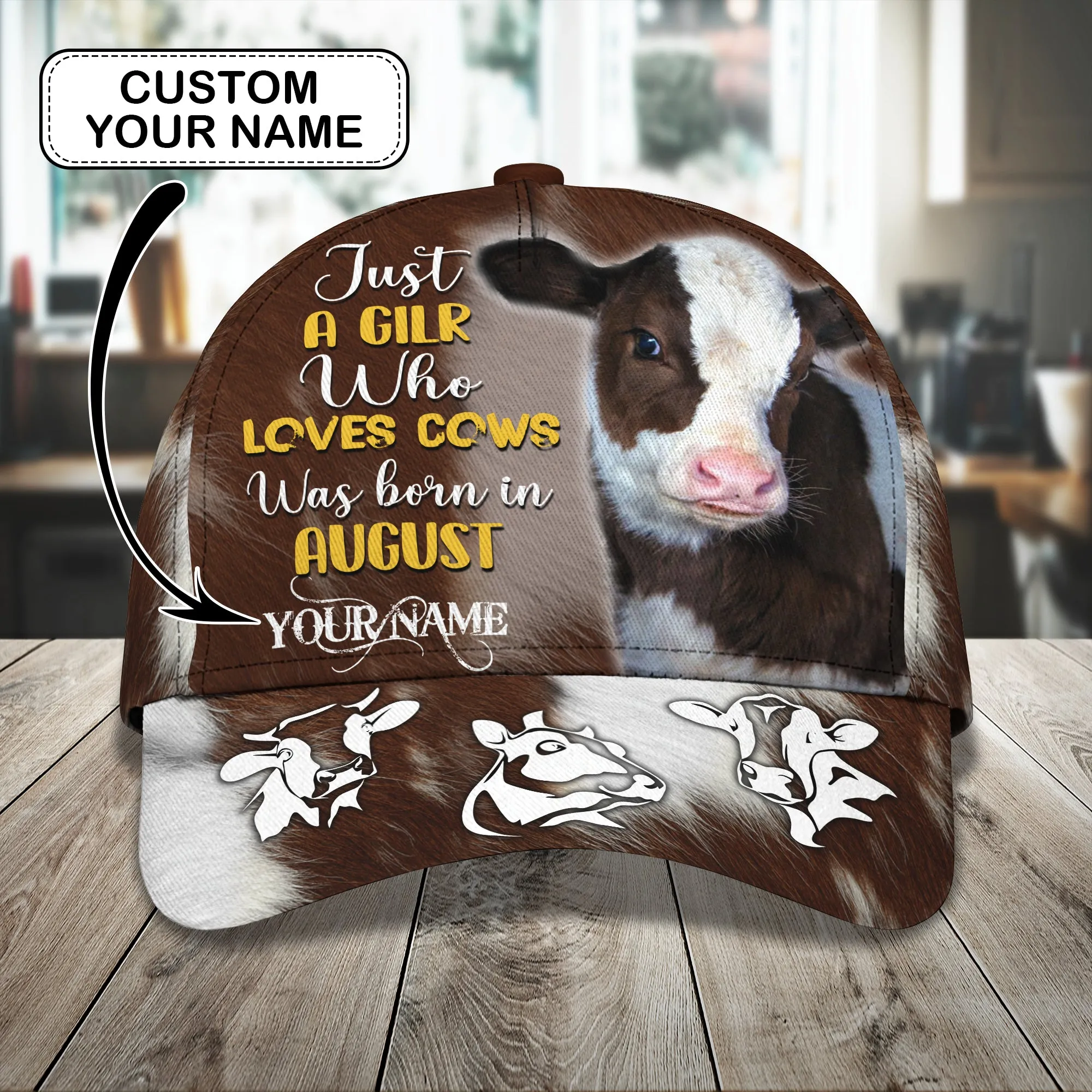 CowGirl - Personalized Name Cap