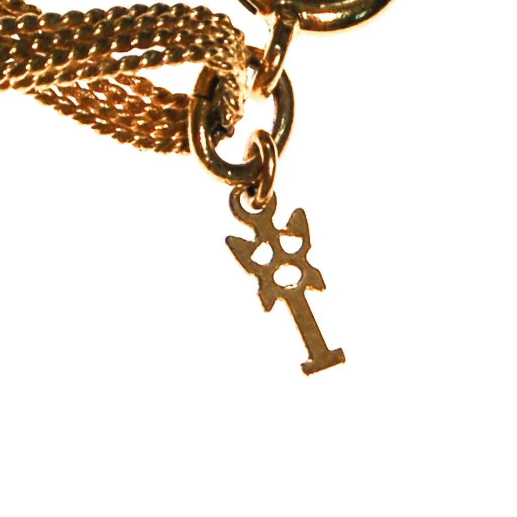 Crown Trifari Figure 8 Twisted Link Gold Necklace