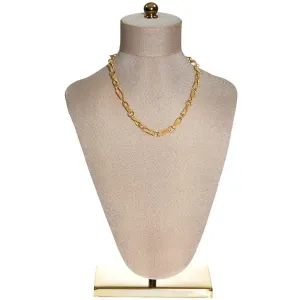 Crown Trifari Figure 8 Twisted Link Gold Necklace
