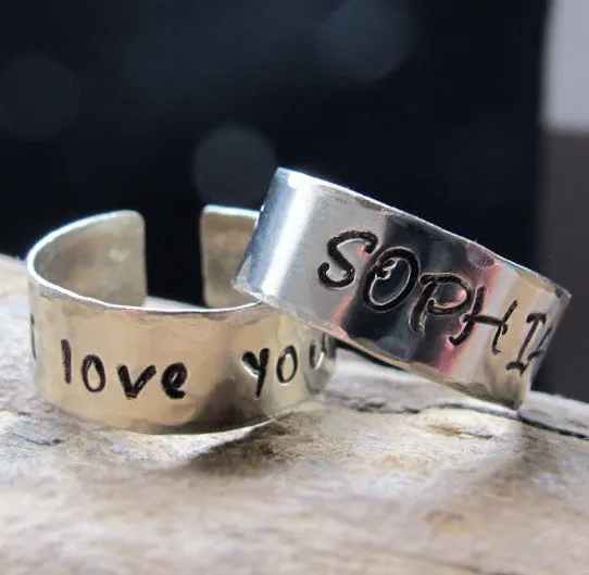 Custom Band - Personalized Name Ring