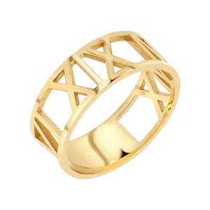 Custom Roman Numeral Ring
