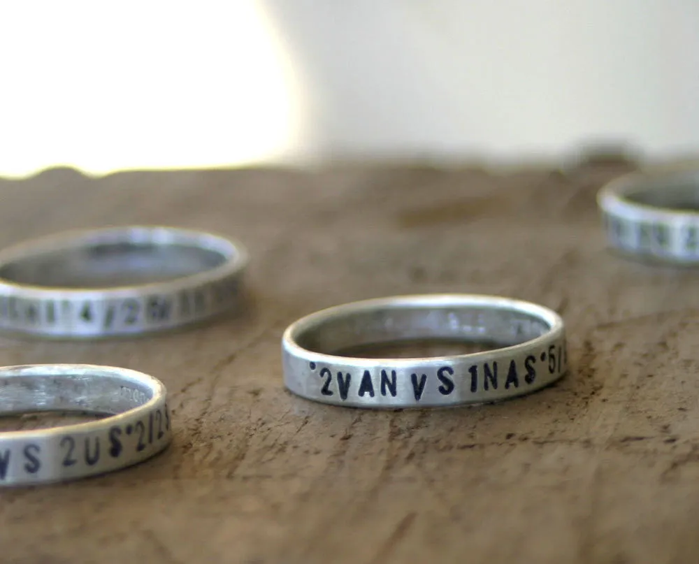 Custom Sterling Silver Stacking Ring (S0190)