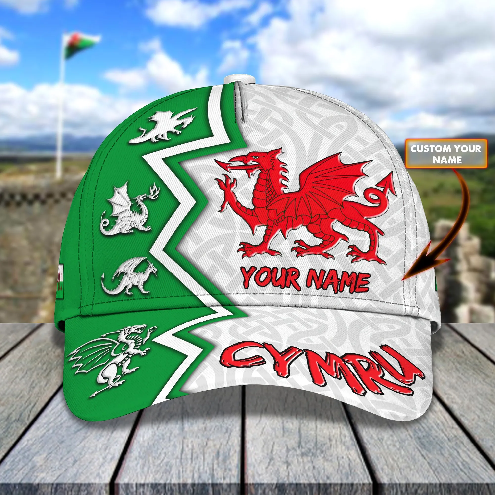 Cymru3 - Personalized Name Cap - Pth98