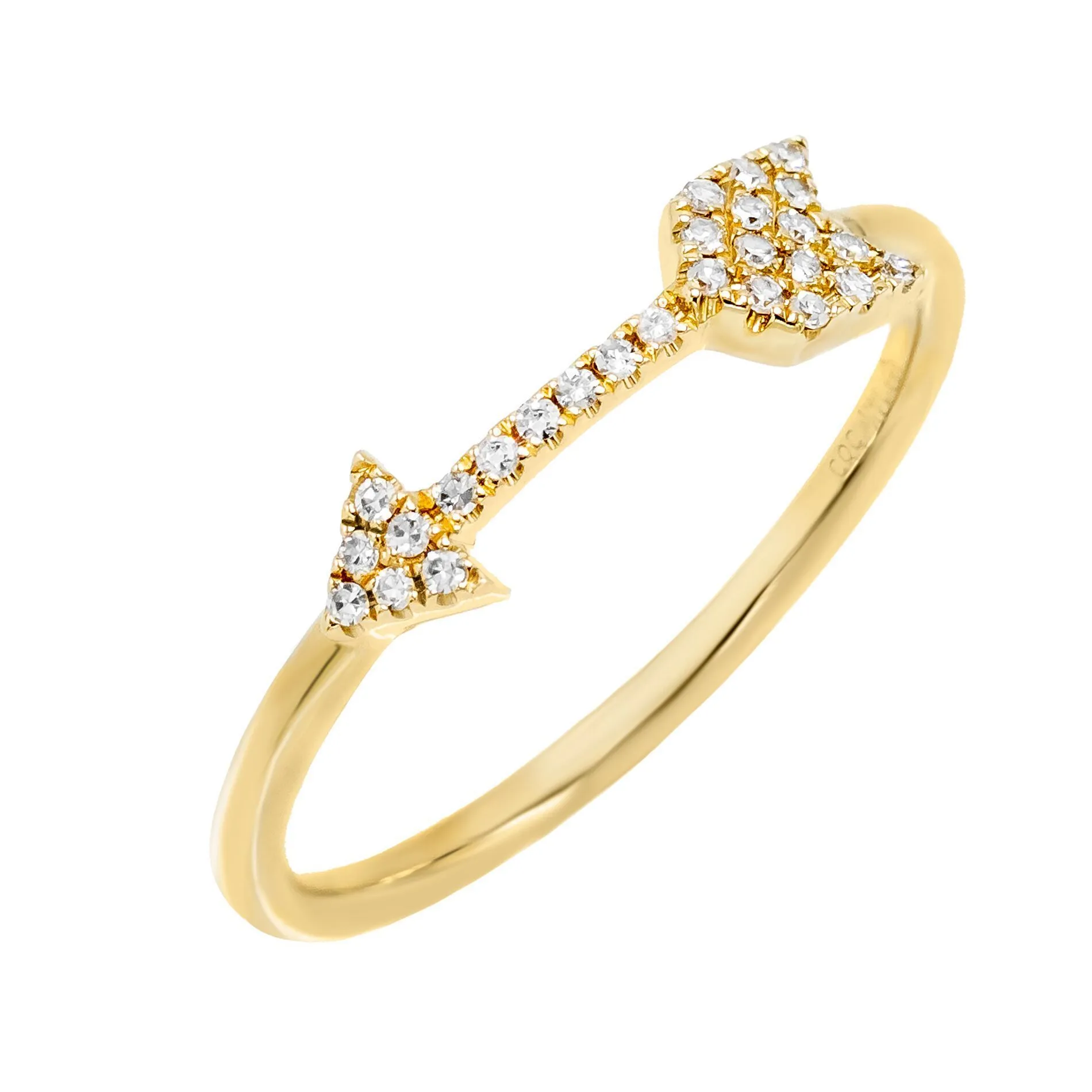 Diamond Arrow Ring 14K
