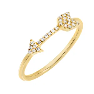 Diamond Arrow Ring 14K