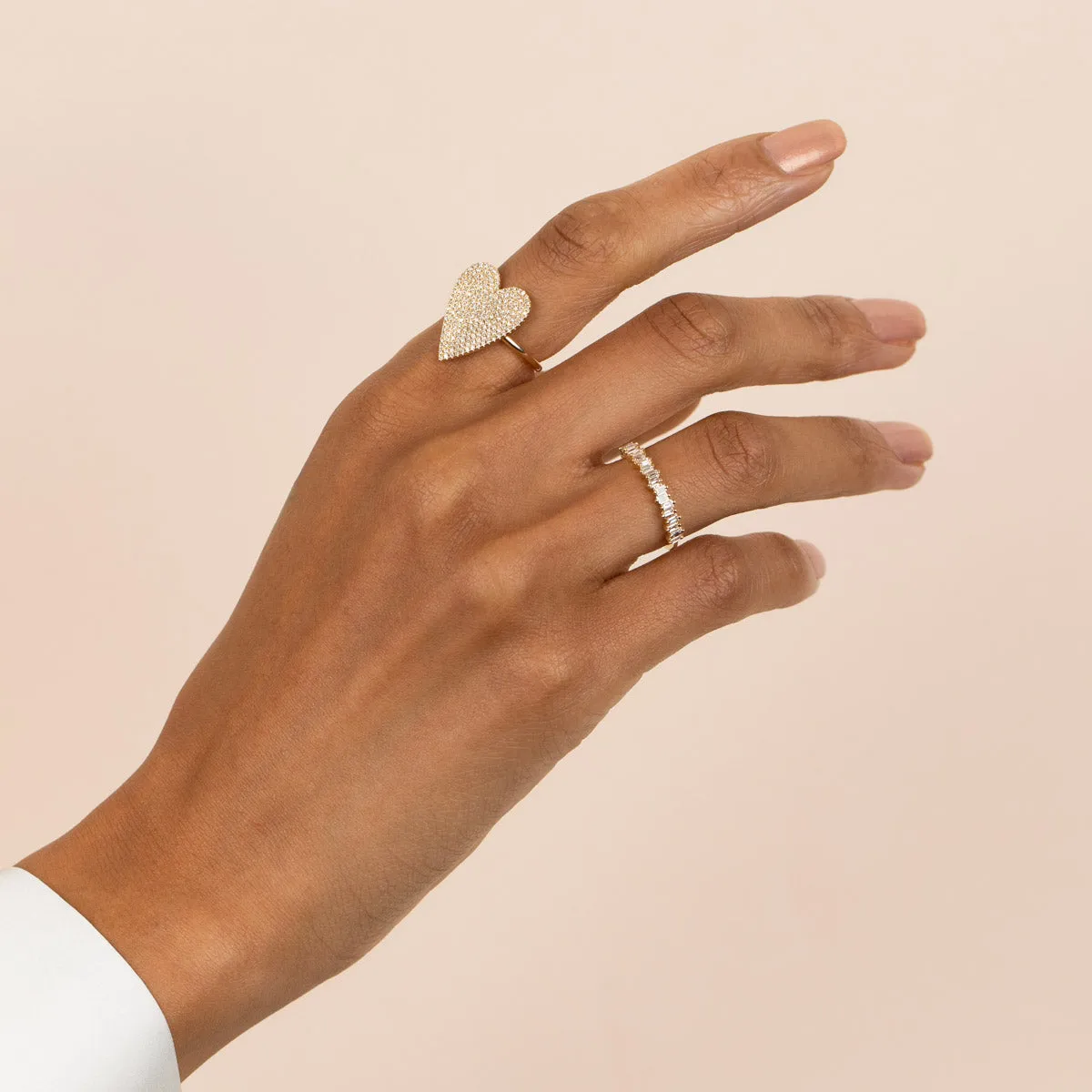 Diamond Baguette Band 14K