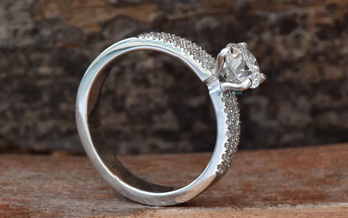 Diamond Engagement Ring 1 ct-art deco engagement ring