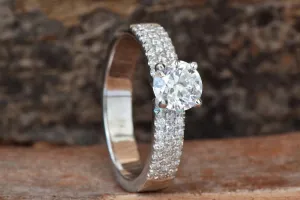 Diamond Engagement Ring 1 ct-art deco engagement ring