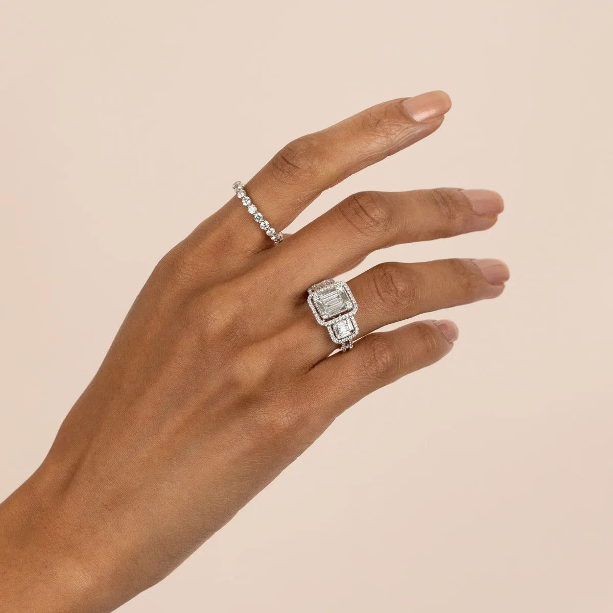 Diamond Illusion Ring 14K