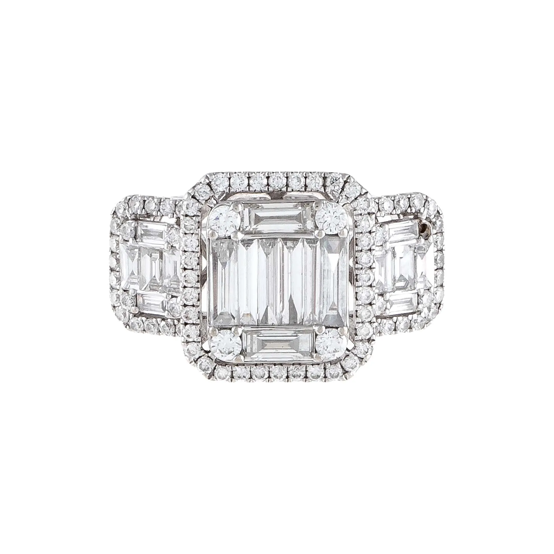 Diamond Illusion Ring 14K