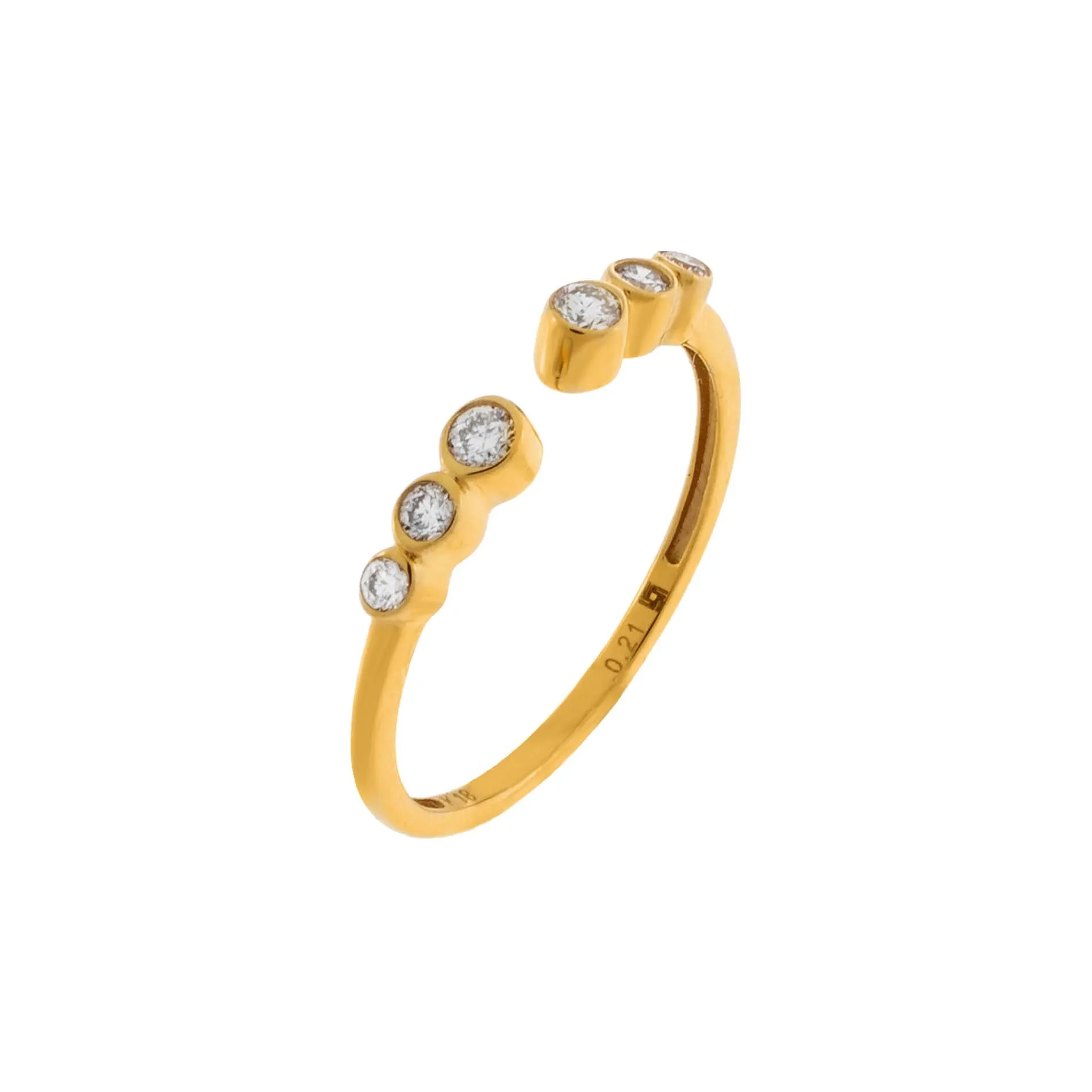 Diamond Multi Bezel Ring 14K