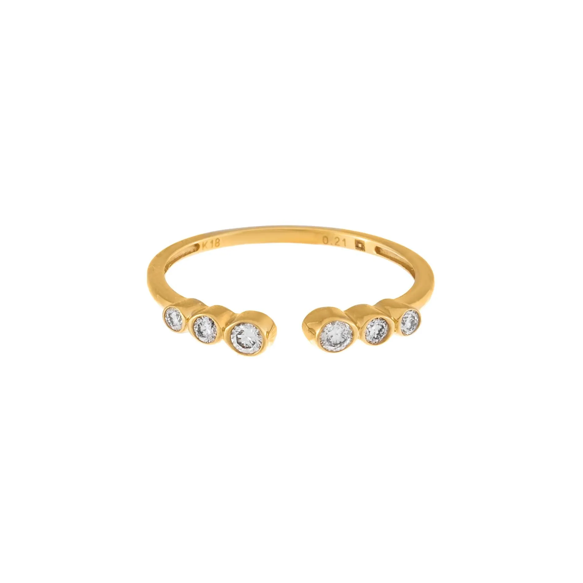 Diamond Multi Bezel Ring 14K