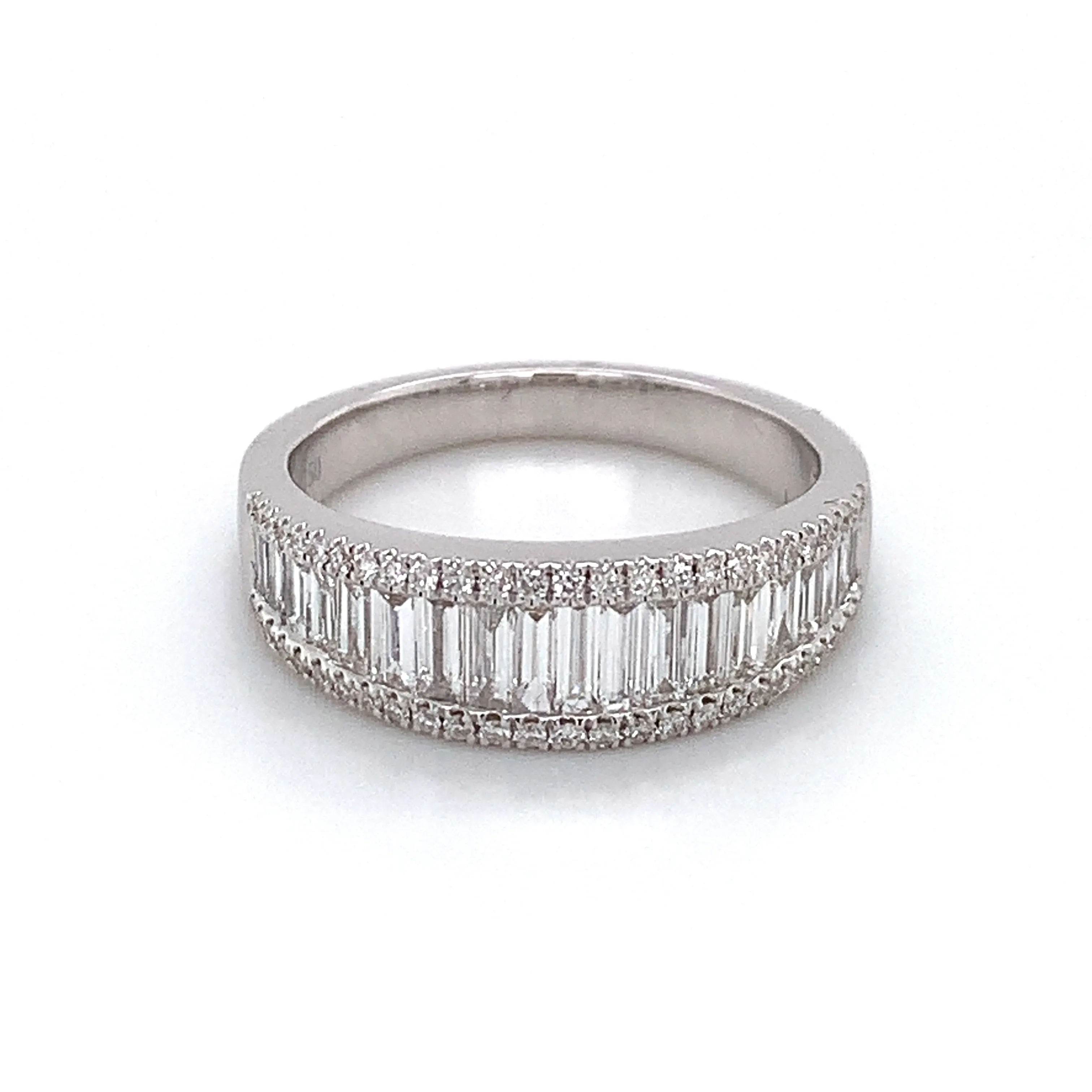 Diamond Three Row Anniversary, Eternity Band 0.97ctw