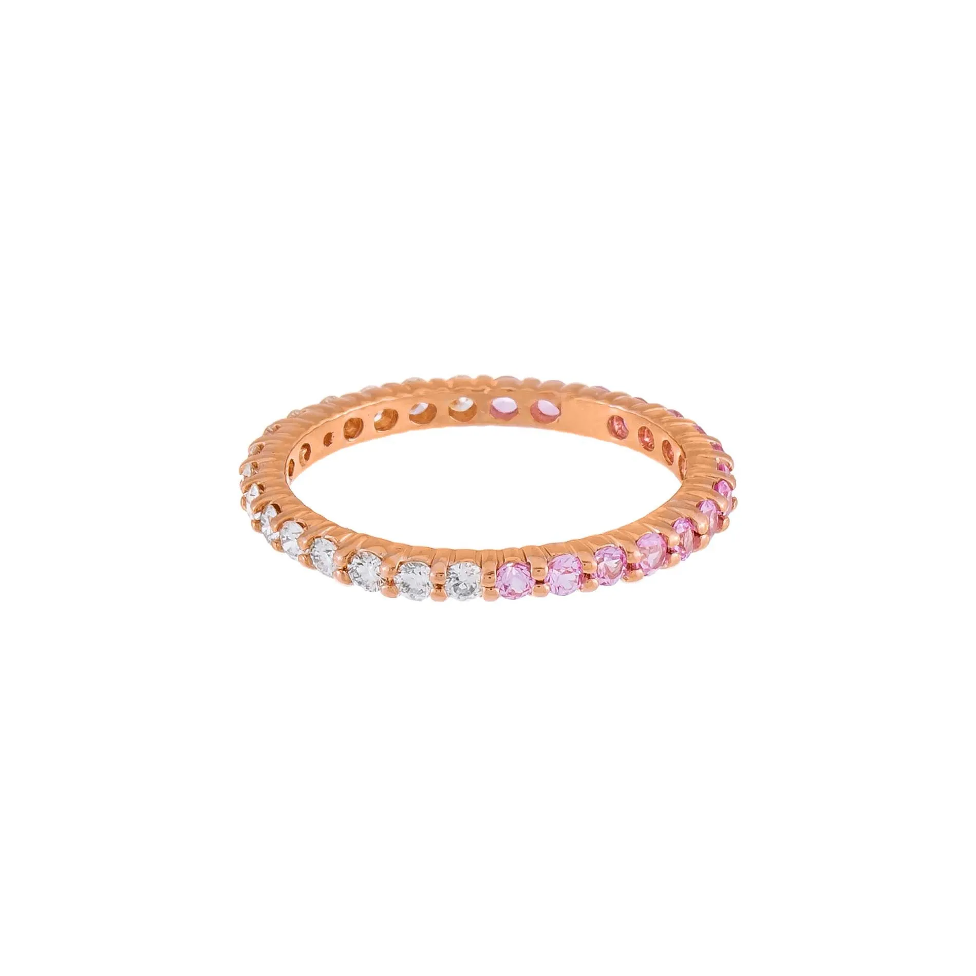 Diamond x Sapphire Pink Band 14K