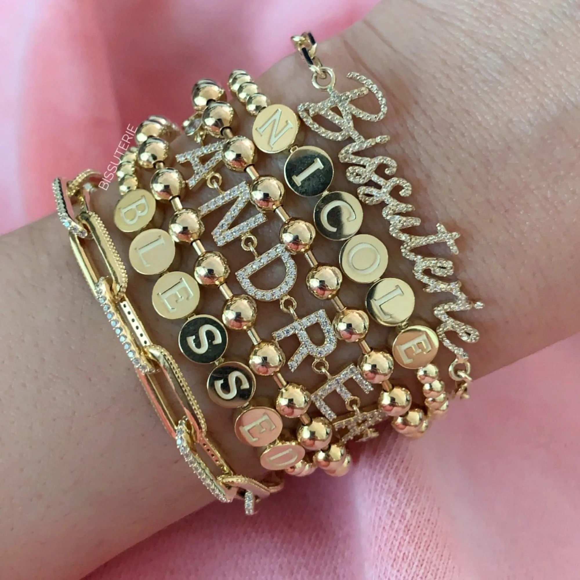 Disc Name Bracelet