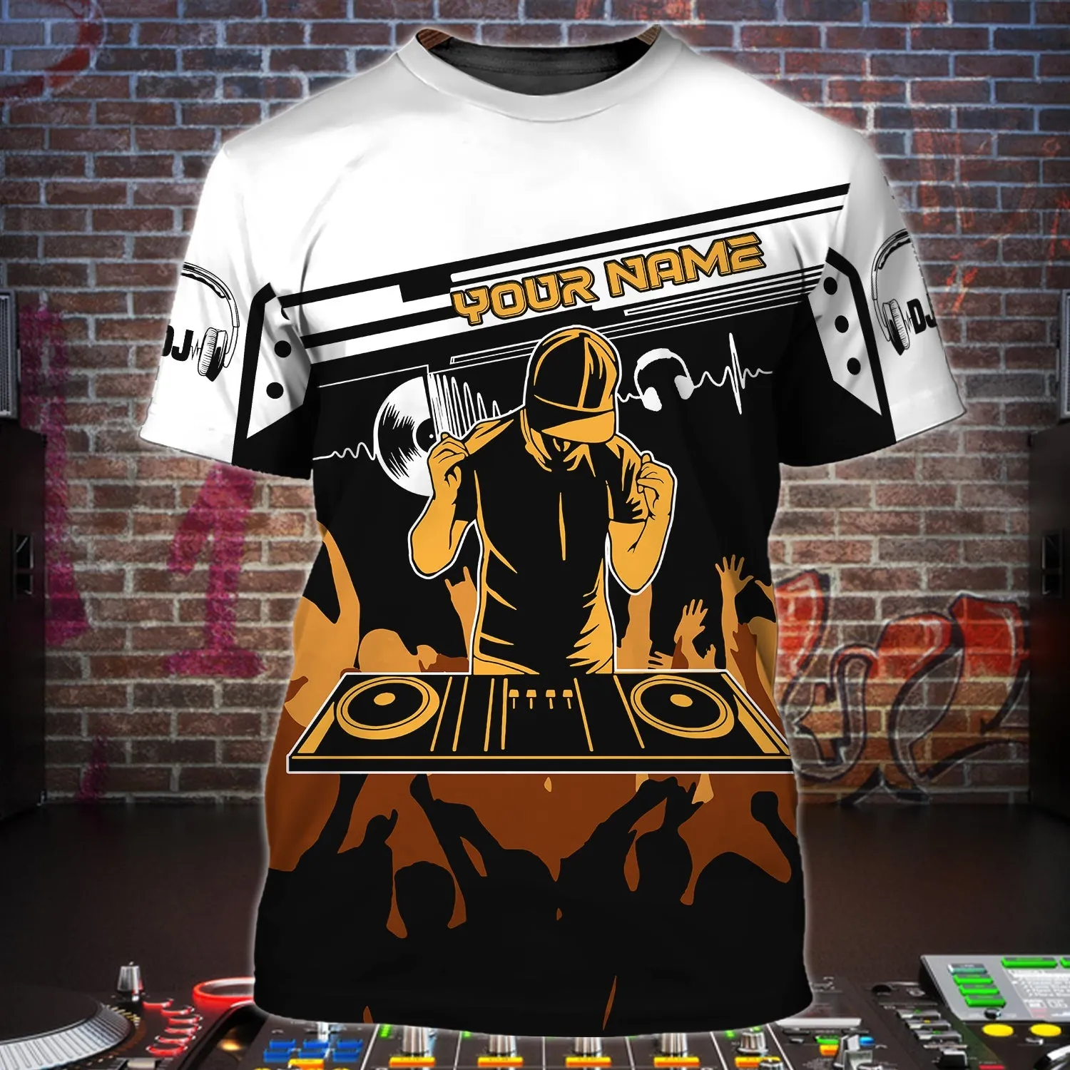 DJ - Personalized Name 3D Tshirt