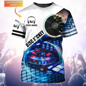 DJ Personalized Name 3D Tshirt